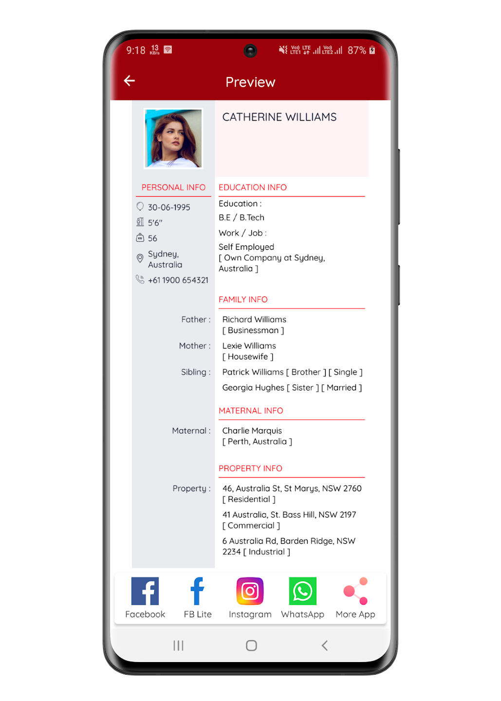 Bio Data Maker Screenshot 5